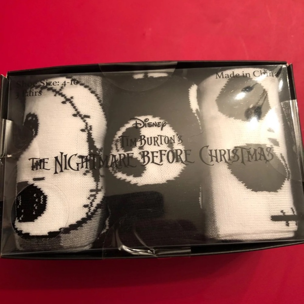 The Nightmare Before Christmas Jack 3 pack socks